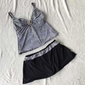 Coco Reef Tankini Skirted Swimsuit 34C Medium